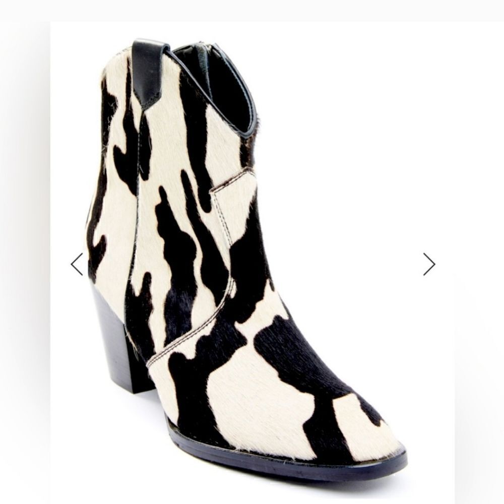 Idyllwind Calf Hair Cow Print Cowboy Booties Sz 8